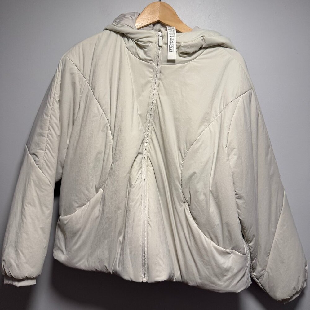 Lululemon Water-Resistant Insulated Hooded Jacket SZL Bone - Picture 2 of 8